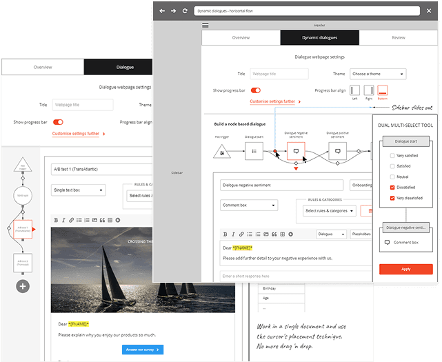 Extending capabilities wireframe sketches of dynamic dialogues