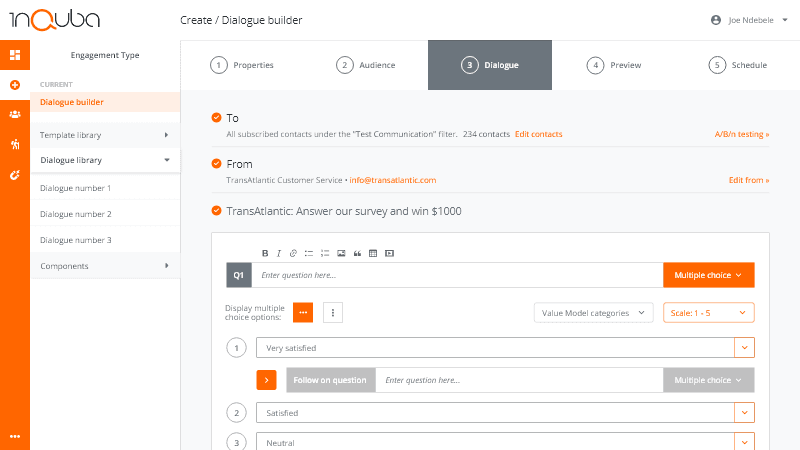 inQuba - Dialogue builder