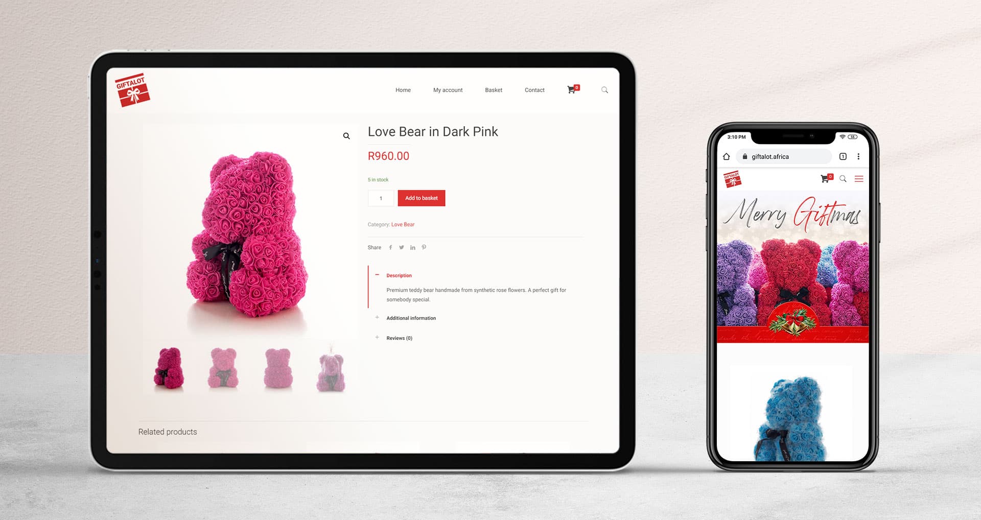 Giftalot Africa website screenshot 2