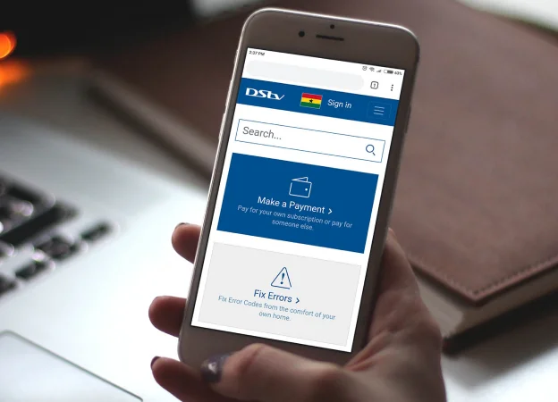 DStv Self Service website redesign